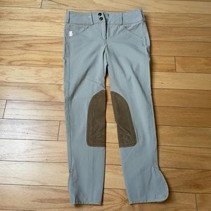 Tailored Sportsman girl’s equestrian knee-patch breeches beige size 14 R